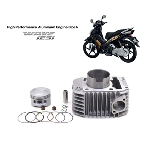 บล็อกเครื่องยนต์อะลูมิเนียมประสิทธิภาพสูงสำหรับ Honda WAVE125 WAVE150 WAVE 125 <span class=keywords><strong>150</strong></span> KPH125 ลูกสูบขนาด 52.4 มม. กระบอกสูบกลาง - Product Image 1