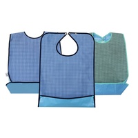 Bavoirs en tissu médical réutilisable pour adultes Tablier en tissu super absorbant lavable et imperméable Protecteurs de vêtements de salle à manger pour hommes