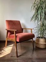 Fauteuil de loisirs moderne et confortable en coton et lin, avec éponge et bois massif, mobilier de salon très vendu pour usage domestique