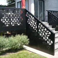 Pagar Privasi Aluminium Modern Ornamental Grosir, Pemotongan Laser Anti Karat untuk Proyek Teknik Kanada