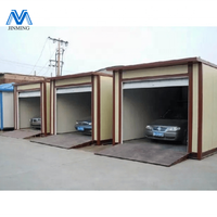 Garage en conteneur préfabriqué robuste de 2000kg et petit hangar de stockage bon marché, facile à assembler, polyvalent