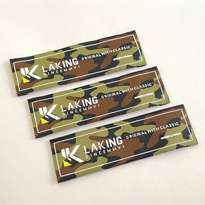 Etichetta con colletto in broccato ad alta densità accessori per abbigliamento personalizzati marchio principale etichetta in tessuto per marchio di grandi marchi - Product Image 3