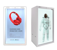 86 pouces taille humaine écran LCD transparent vitrine écran tactile Totem 3d Hologramme Cabinet pour salons d'exposition AR Salons