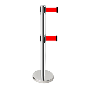 Bandes de signalisation de sécurité, barrières/clôtures de file d'attente bancaire, garde-corps en acier inoxydable d'un mètre, ceintures d'isolation rétractables - Product Image 5