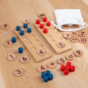 Nouveau jouet éducatif en bois, compteur à dix chiffres, amusant et éducatif, calcul mathématique, apprentissage cognitif, jouet éducatif Montessori - Product Image 3
