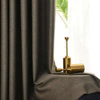 Rideaux à œillets Innermor de luxe modernes en faux lin polyester, style européen-américain, personnalisables, pour grandes fenêtres
