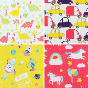 Birthday Unicorn Dinosaur Car Gift <b>Wrap</b> <b>Paper</b> <b>Roll</b> 100GSM Coated Eco-Friendly Recyclable Art <b>Paper</b> Double-Sided Digital Printing - Product Image 5