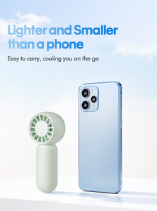 휴대용 미니 핸드헬드 USB 쿨링 팬 고속 강풍 접이식 플라스틱 가정 및 야외용 영어 설명 - Product Image 4