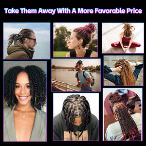 Cheveux humains brésiliens 100% Remy afro crépus bruns en vrac, très demandés pour les tresses, les dreadlocks et le <span class=keywords><strong>crochet</strong></span> - Product Image 6