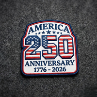 Écusson brodé personnalisé USA 250e anniversaire 1776-2026, badge commémoratif, célébration américaine, appliqué thermocollant pour vêtements