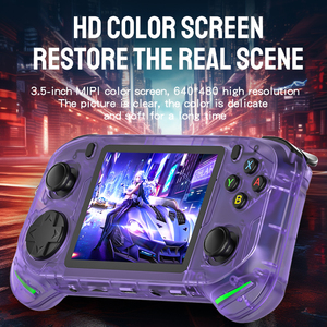 Console de jeu portable rétro R36H, lecteur de <span class=keywords><strong>jeux</strong></span> vidéo de poche avec plus de 20000 <span class=keywords><strong>jeux</strong></span> classiques, écran IPS de 3,5 pouces, nouvelle sortie - Product Image 3