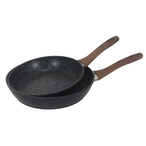 Juego de sartén forjado de aluminio de alta calidad con mango grande de silicona, cocina de ocio garantizada - Product Image 2