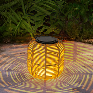Lampes solaires de jardin à haute luminosité, lumière blanche chaude, contrôle par capteur, étanches IP44, éclairage de 8 à 10 heures - Product Image 1