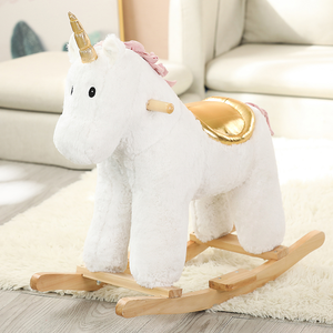 Venta Directa de Fábrica, Caballo Balancín de Peluche Estilo Unicornio - Product Image 2