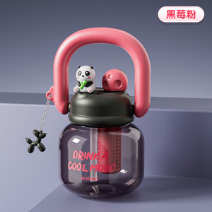 Bouteille d'eau Kawaii <span class=keywords><strong>de</strong></span> 800ml avec chaîne à poignée infuseur, gobelet mignon en plastique sans BPA pour enfants, gobelet <span class=keywords><strong>de</strong></span> sport et <span class=keywords><strong>de</strong></span> voyage - Product Image 4