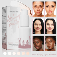 Fond de Teint Liquide Changeant de Couleur, Correcteur Adaptable au Teint, Léger, Longue Tenue, Vente en Gros