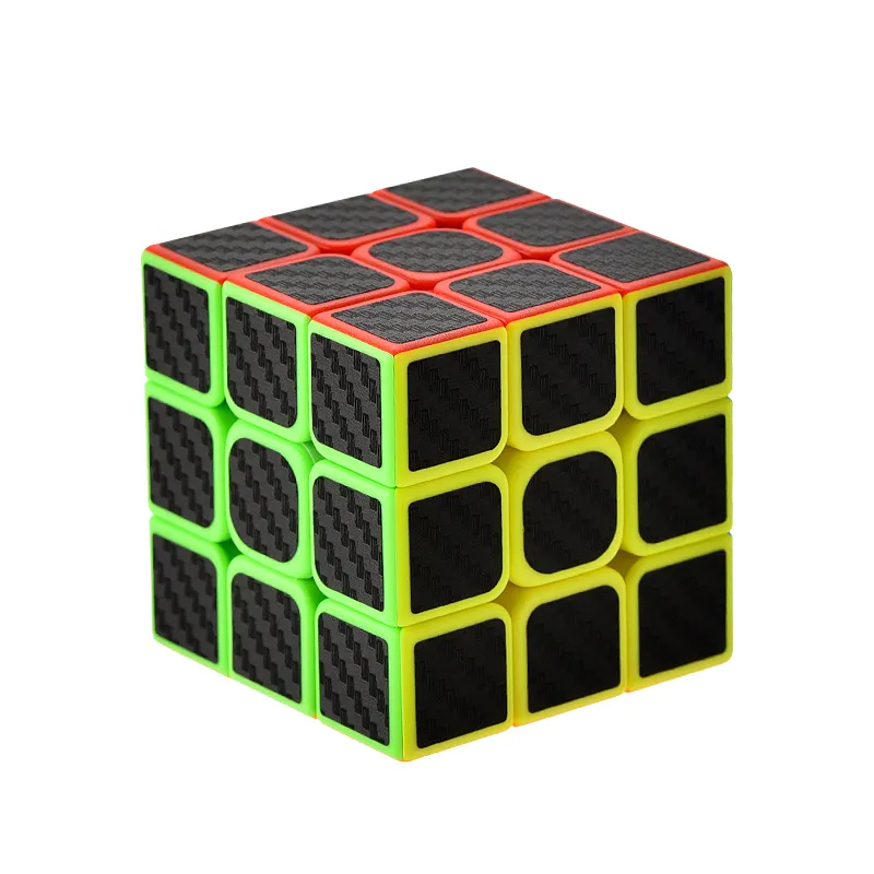 Hot Selling Educational toy smooth solid Plastic 3x3 Stickerless Speed Magic Puzzle Cube Toys