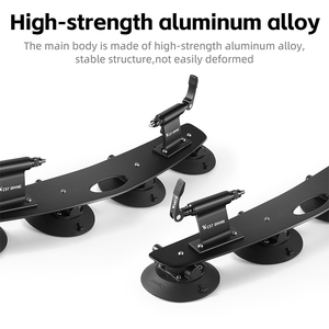 Portabicchieri per bici ovest con borsa portaoggetti in lega di alluminio a ventosa tetto portabiciclette portabiciclette da tetto portabiciclette - Product Image 4