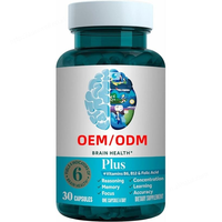 Complément Alimentaire Adulte Marque Blanche OEM Phosphatidylsérine Vitamines B6 B12 Sans Gluten Favorise la Mémoire la Concentration l'Apprentissage Nouveau-né