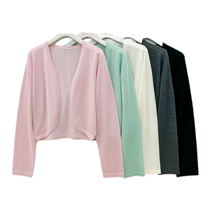 <b>Women's</b> Lightweight Open Front <b>Cardigan</b> <b>Short</b> Sleeveless Office Layering - Product Image 1