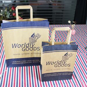 Printing Takeaway Shopping Paper Packaging <b>Bag</b> for Foods Paper <b>Bag</b> Handles with Your Own Logo - Product Image 6