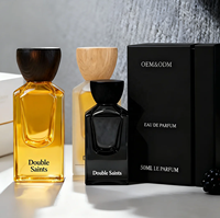 Nouvel Arrivage – Flacon de Parfum Vide Carré Marron Luxe Unique en Verre Ambré Transparent Noir 30ml 50ml avec Bouchon Doré à Vis et Vaporisateur