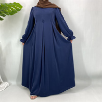 Abaya de Luxe Sharut en Gros de Dubaï – Robe Musulmane Modeste pour Femme, Maxi Élégante et Ample pour l'Aïd, Abaya Douce et Fermée