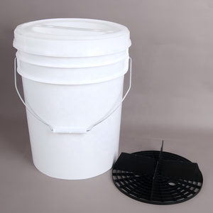 WB-P011 Seau de <span class=keywords><strong>lavage</strong></span> <span class=keywords><strong>auto</strong></span> en plastique PP 16L avec filtre anti-grains et couvercle, seau de detailing robuste pour l'entretien automobile - Product Image 5