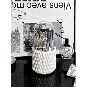 Moderno Organizador de Brochas de Maquillaje de Plástico, Contenedor de Cosméticos de 3-6L, Organizador Giratorio de Escritorio para Brochas, para Mesa de Maquillaje - Product Image 4