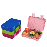 Meilleure vente Orealmi Boîte à bento étanche pour enfants avec 4 compartiments pour enfants Lonchera Boîte à lunch pour enfants Ensemble pour l'école Logo personnalisé