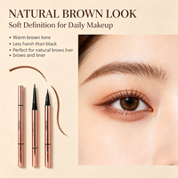 Crayon Eyeliner Liquide Marque Blanche Pointe Ultra Fine Imperméable Séchage Rapide Anti-Bavures Doux pour les Yeux Sensibles