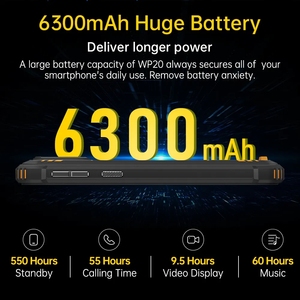สมาร์ทโฟน <span class=keywords><strong>Oukitel</strong></span> <span class=keywords><strong>WP20</strong></span> รุ่นทนทาน หน้าจอ 5.93 นิ้ว HD+ 4G+32G แบตเตอรี่ 6300 มิลลิแอมป์ ระบบปฏิบัติการ Android 12 โทรศัพท์มือถือ 20M Quad Core - Product Image 5
