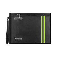 Porte-documents ignifuge à double fermeture éclair, design pompier, vente en gros