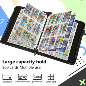 Carpeta de tarjetas de intercambio para Pokemon, 9 agarres, 900 bolsillos, <span class=keywords><strong>mapa</strong></span>, oferta - Product Image 5