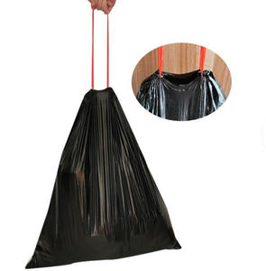 Sacchi per la Spazzatura Neri Resistenti con Fondo Quadrato <span class=keywords><strong>in</strong></span> LDPE/HDPE, con Cordoncino, Goffrati, Riciclabili, 33 Galloni, 83,82*92,71cm - Product Image 2