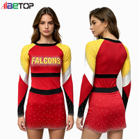 Uniforme de cheerleading personnalisé en cristal AB, décorations scintillantes et glamour, respirant, confortable, détails étincelants délicats, grandes tailles pour les grands matchs