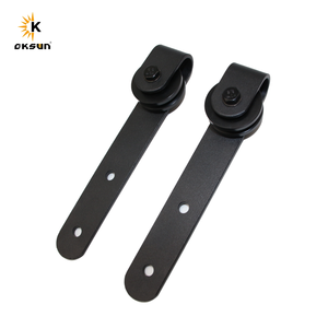 Oksun Oem/odm personnalisation système de <span class=keywords><strong>Rail</strong></span> de porte de grange décorative pour la maison Kits de quincaillerie pour porte de grange coulissante en acier au carbone - Product Image 3