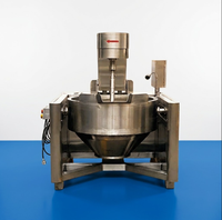 Machine à Popcorn Industrielle Commerciale Automatique Électrique et à Gaz de 100L pour la Production de Caramel, Grande Capacité, Modèle Chinois