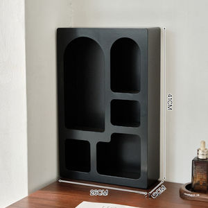 Meuble de <span class=keywords><strong>rangement</strong></span> moderne en bois pour salon, à poser au sol, avec 5 étagères et compartiments, incontournable pour 2026 - Product Image 4