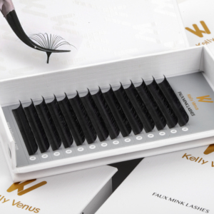 KV Soft Faux Mink Custom Drak Matte Black Classic Russian Individual Eyelash Extension Cashmere Volume Lash Extensions <strong>Trays</strong>