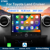 STWEI pour Toyota Land Cruiser 70 75 LC70 LC71 LC75 LC76 LC78 LC79 2007-2021 Autoradio multimédia 10,26 pouces Lecteur DVD CarPlay
