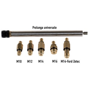 <b>Universal</b> Extension Bar M10 M12 M14 M16 M14 Ford Zetec <b>Socket</b> Adapter Set - Product Image 3