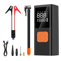 Démarreur de batterie portable avec mini-compresseur d'air 150 PSI pour pneus de voiture et arrêt automatique
