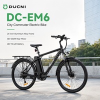 Bicicleta Eléctrica Urbana de Aluminio de 26 Pulgadas para Desplazamientos Diarios