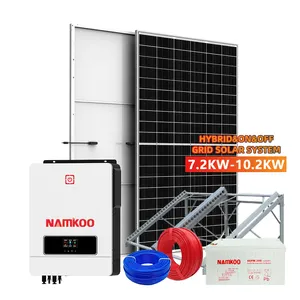 전문 태양광 인버터 하이브리드 7KW 8KW 10KW 내장 MPPT 태양열 충전 하이브리드 태양광 인버터 (Mppt 충전 컨트롤러 포함)
