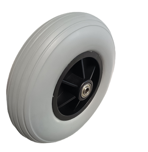 ล้อรถเข็นโฟม PU <span class=keywords><strong>8</strong></span>นิ้วล้อรถเข็นแบบแบนฟรี - Product Image 2