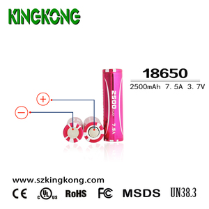 Kingkong-batería de litio recargable, 3,7 v, 2500mAh, <span class=keywords><strong>3C</strong></span>, 7,5a, ICR 18650, INR18650 - Product Image 3