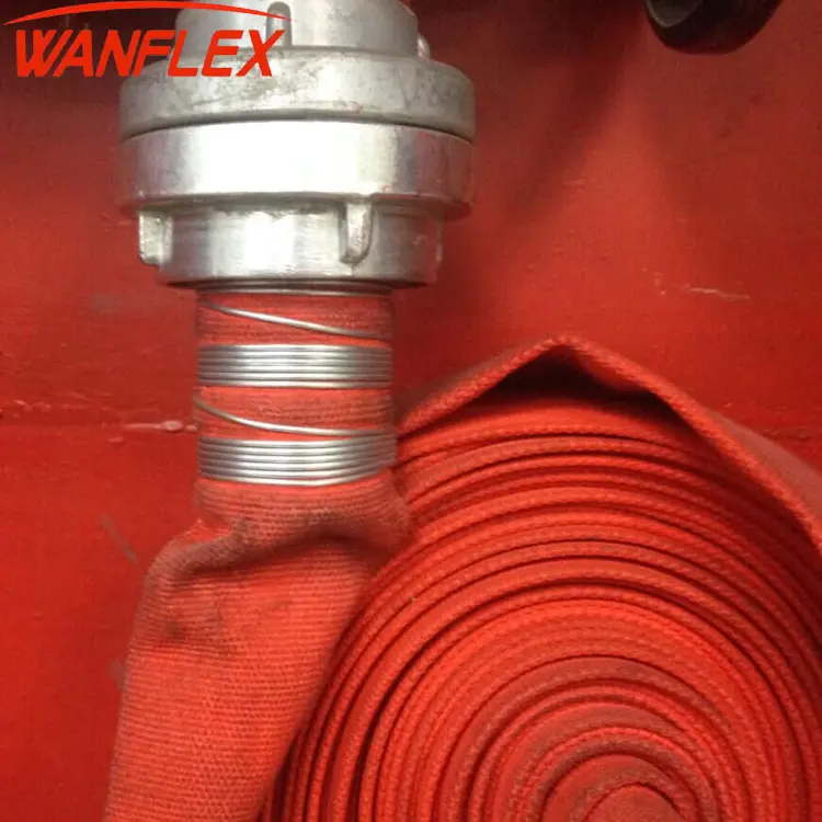 2019 best selling 2.5 inch Red PVC lining fire hose