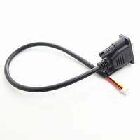 Kabel Perakitan Serial Elektronik DB9 RS232 ke JST PH2.0 3P dengan Selubung PVC