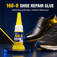 168-8 Lem Perbaikan Sepatu 20G, Perekat Cepat Kering Bening Tanpa Pemutihan, Perekat Tahan Air Tidak Berkarat untuk Perbaikan Sepatu Karet Sneaker Kulit